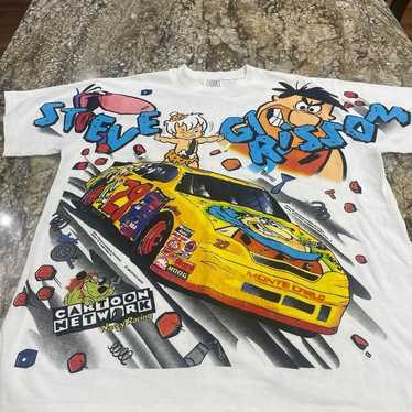 Vintage Flintstones NASCAR Steve Grissom