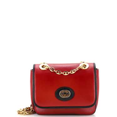 GUCCI Marina Chain Flap Bag Leather Mini