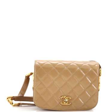 CHANEL My Sweet CC Full Flap Messenger Bag Quilted