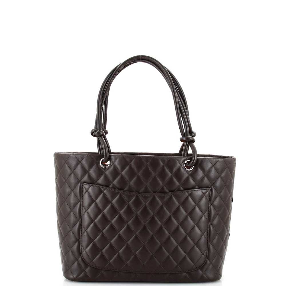 CHANEL Cambon Tote Quilted Leather Large - image 4