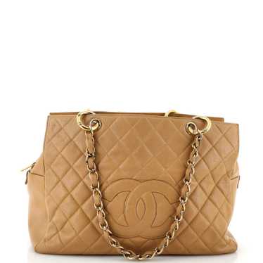 CHANEL Grand Timeless Shopping Tote Quilted Caviar - image 1