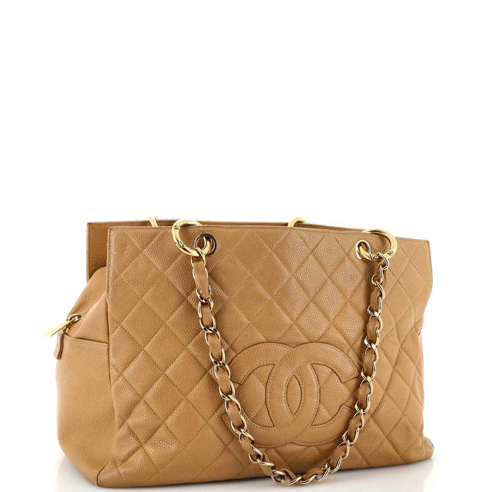 CHANEL Grand Timeless Shopping Tote Quilted Caviar - image 2