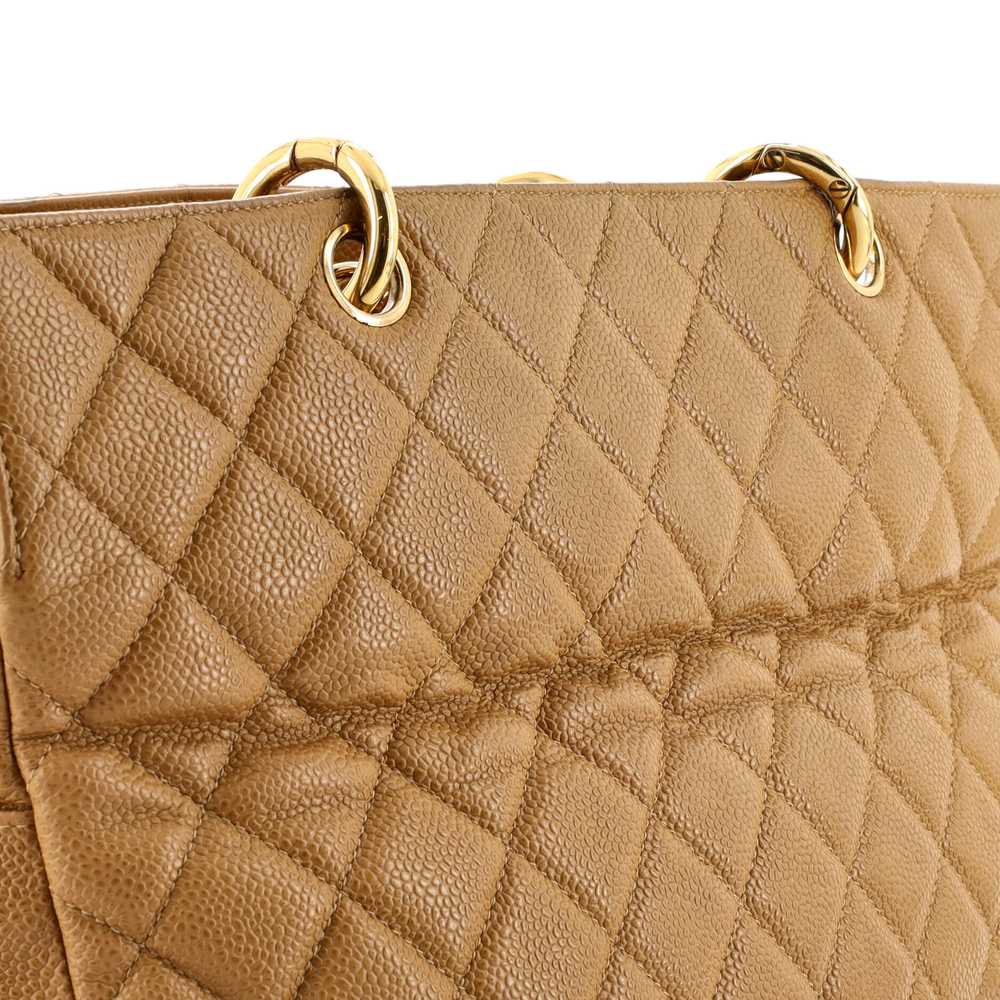 CHANEL Grand Timeless Shopping Tote Quilted Caviar - image 8