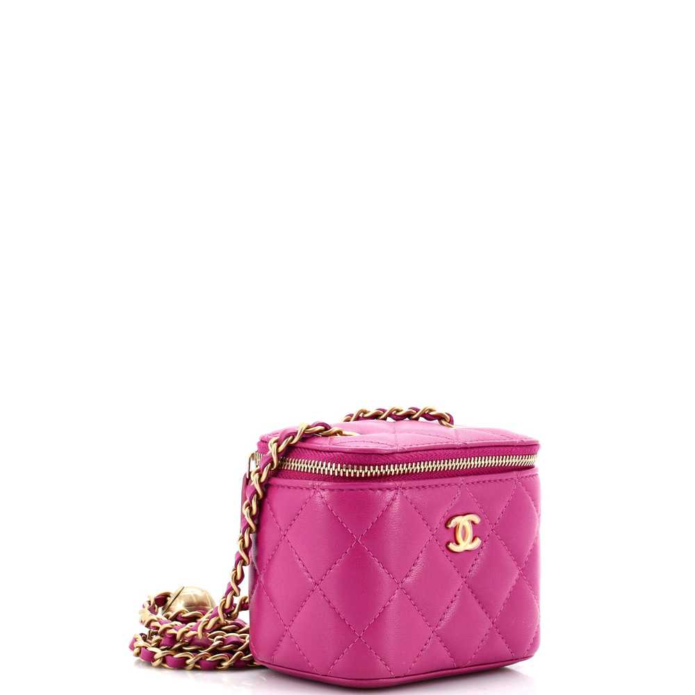 CHANEL Pearl Crush Vanity Case with Chain Quilted… - image 3