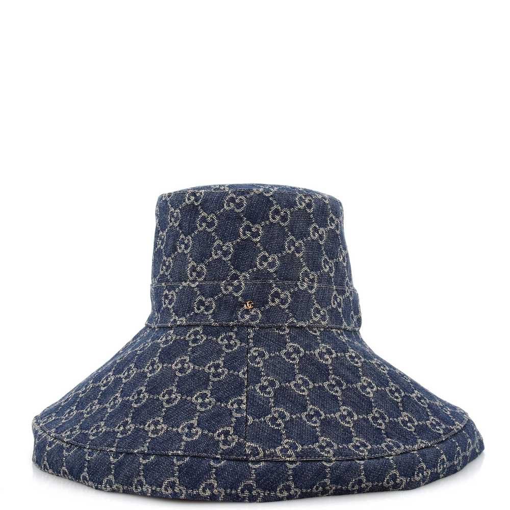 GUCCI Wide Brim Hat GG Denim - image 1