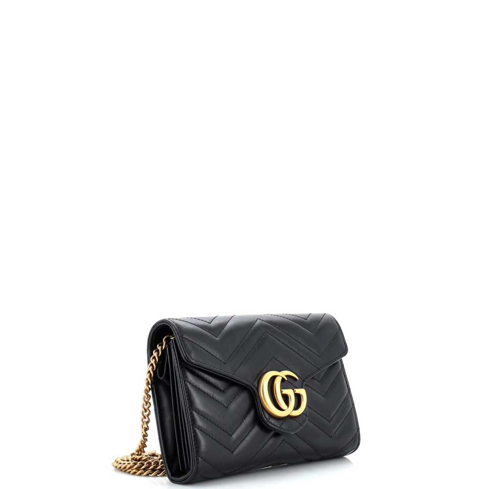 GUCCI GG Marmont Chain Wallet Matelasse Leather M… - image 2