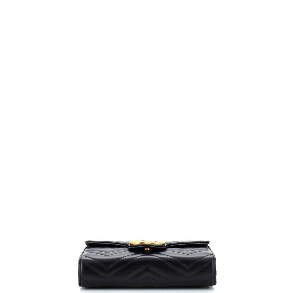 GUCCI GG Marmont Chain Wallet Matelasse Leather M… - image 4