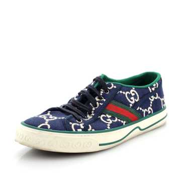 GUCCI 1977 Tennis Sneakers GG Embroidered Canvas