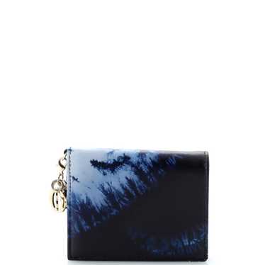 Christian Dior Lady Dior Flap Wallet Printed Leat… - image 1