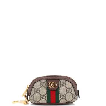 GUCCI Ophidia Key Pouch GG Coated Canvas