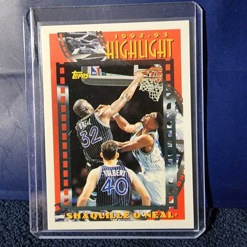 Shaquille oneal topps 1992 highlights magic nba b… - image 2