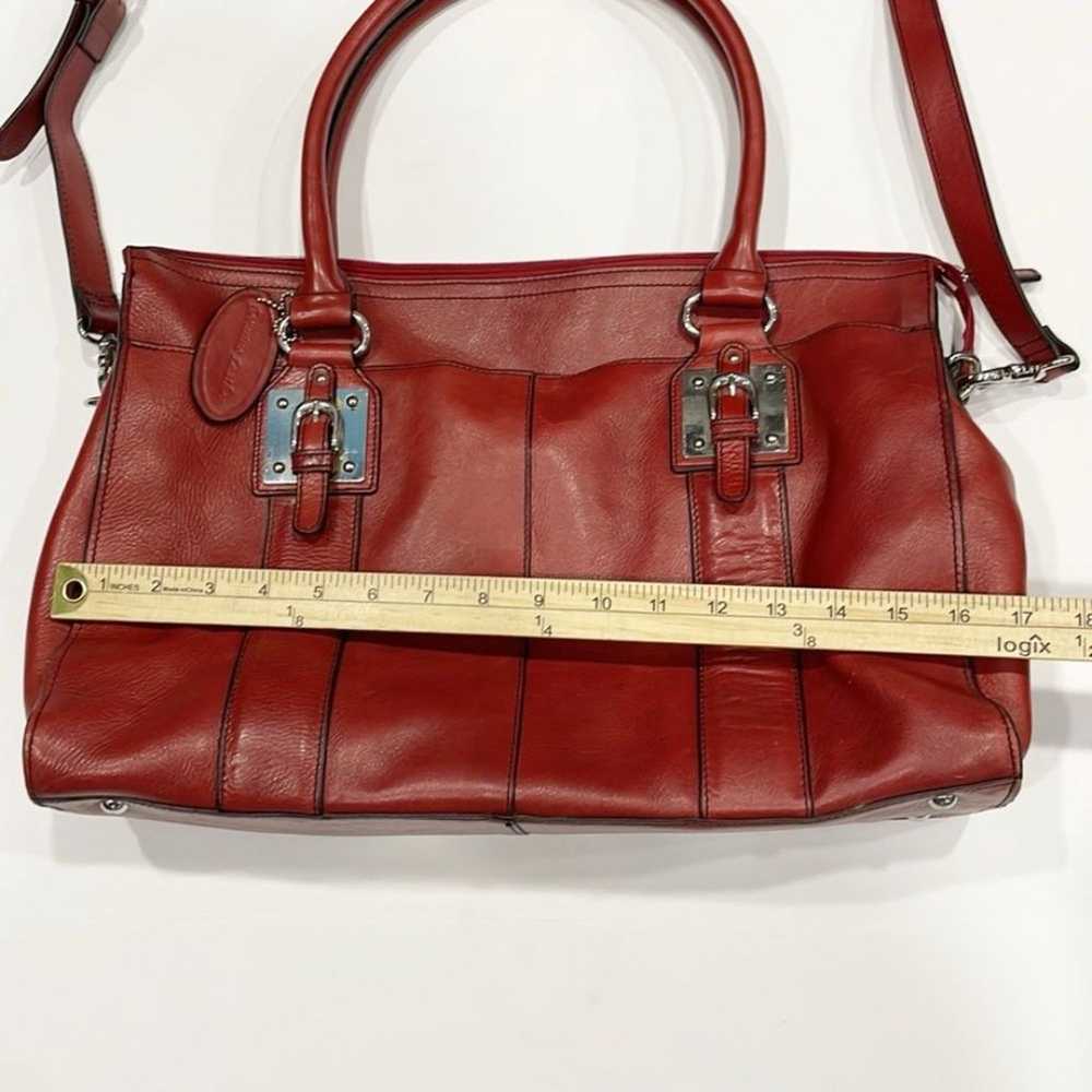 Pelle Studio Wilson Genuine Leather Bag Red Commu… - image 11
