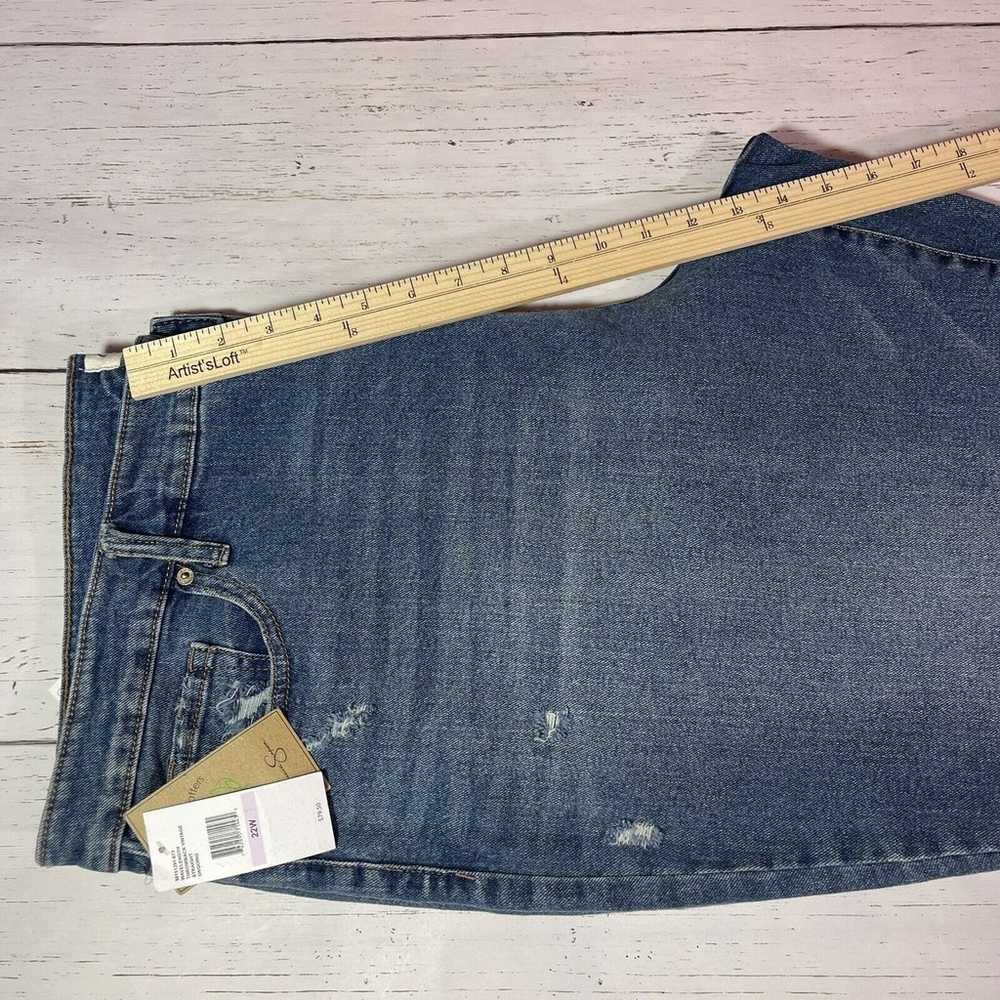 Jessica Simpson Jeans Womens 22W Blue Button Fly … - image 11