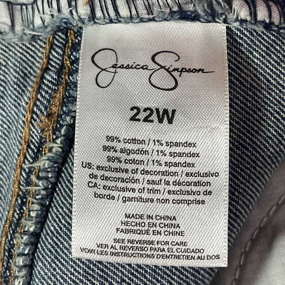 Jessica Simpson Jeans Womens 22W Blue Button Fly … - image 9