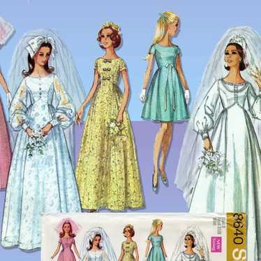 Simplicity 8640 Wedding Dress and Bride Maid Dres… - image 1