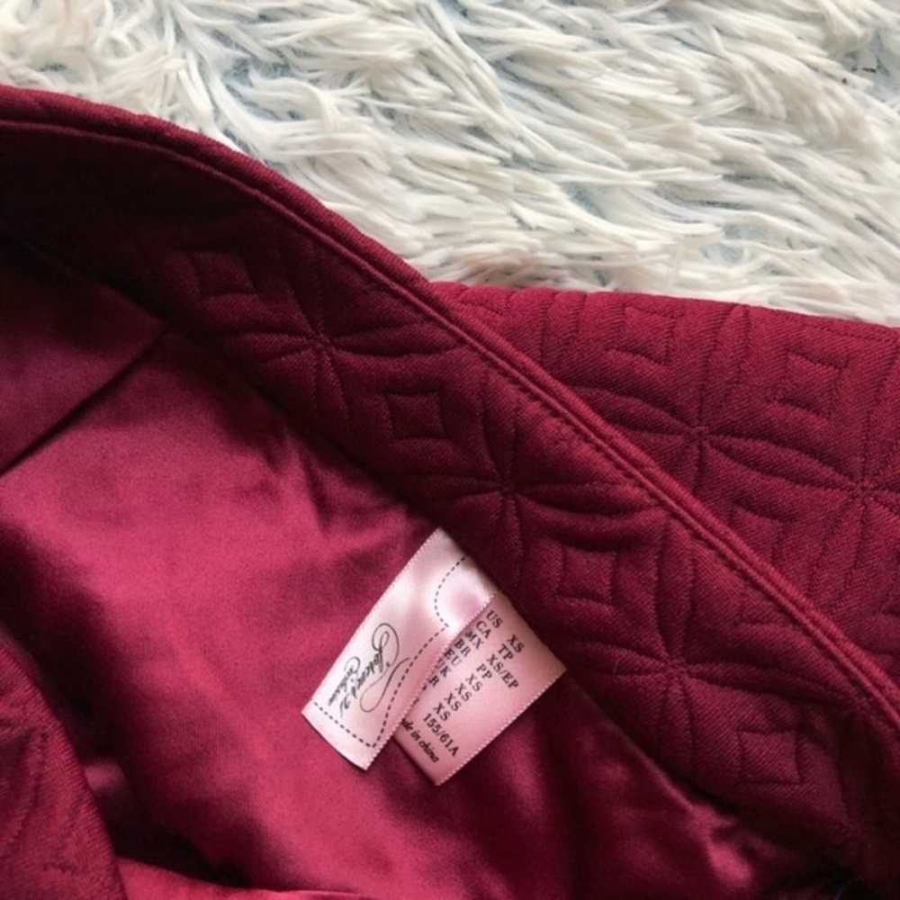 NWT Forever 21 quilted burgundy red a-line high r… - image 4