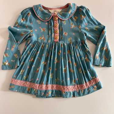 Matilda Jane girls tunic shirt floral Peter Pan c… - image 1
