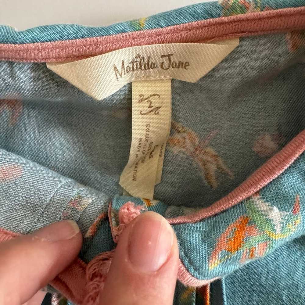 Matilda Jane girls tunic shirt floral Peter Pan c… - image 4