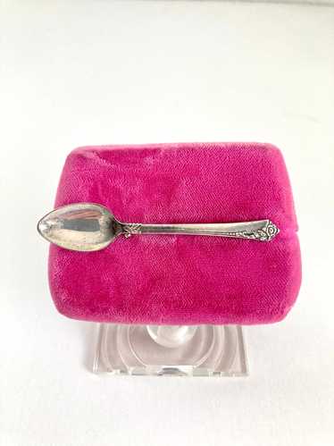 Oneida Damask Rose Sterling Spoon Brooch