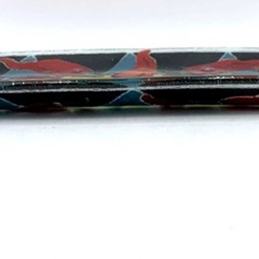 Chili Peppers Fused Art Glass Tray 13 3/4 x 7 3/4… - image 7