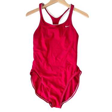 Vintage Nike Red One Piece Swimsuit Sz 16