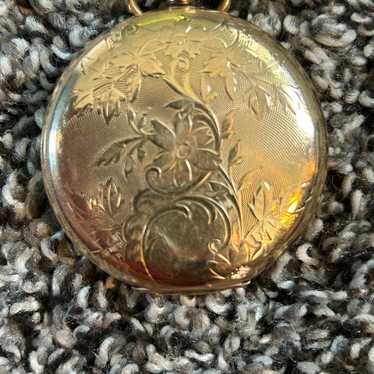 elgin pocket watch 1950s gold plated