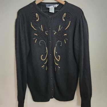 Vintage Vanna White • Beaded Sweater