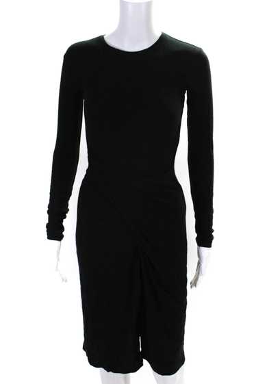 Vince Womens Long Sleeve Gathered Stretch Bodycon 
