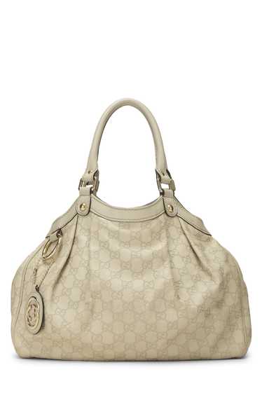 Cream Guccissima Sukey Tote