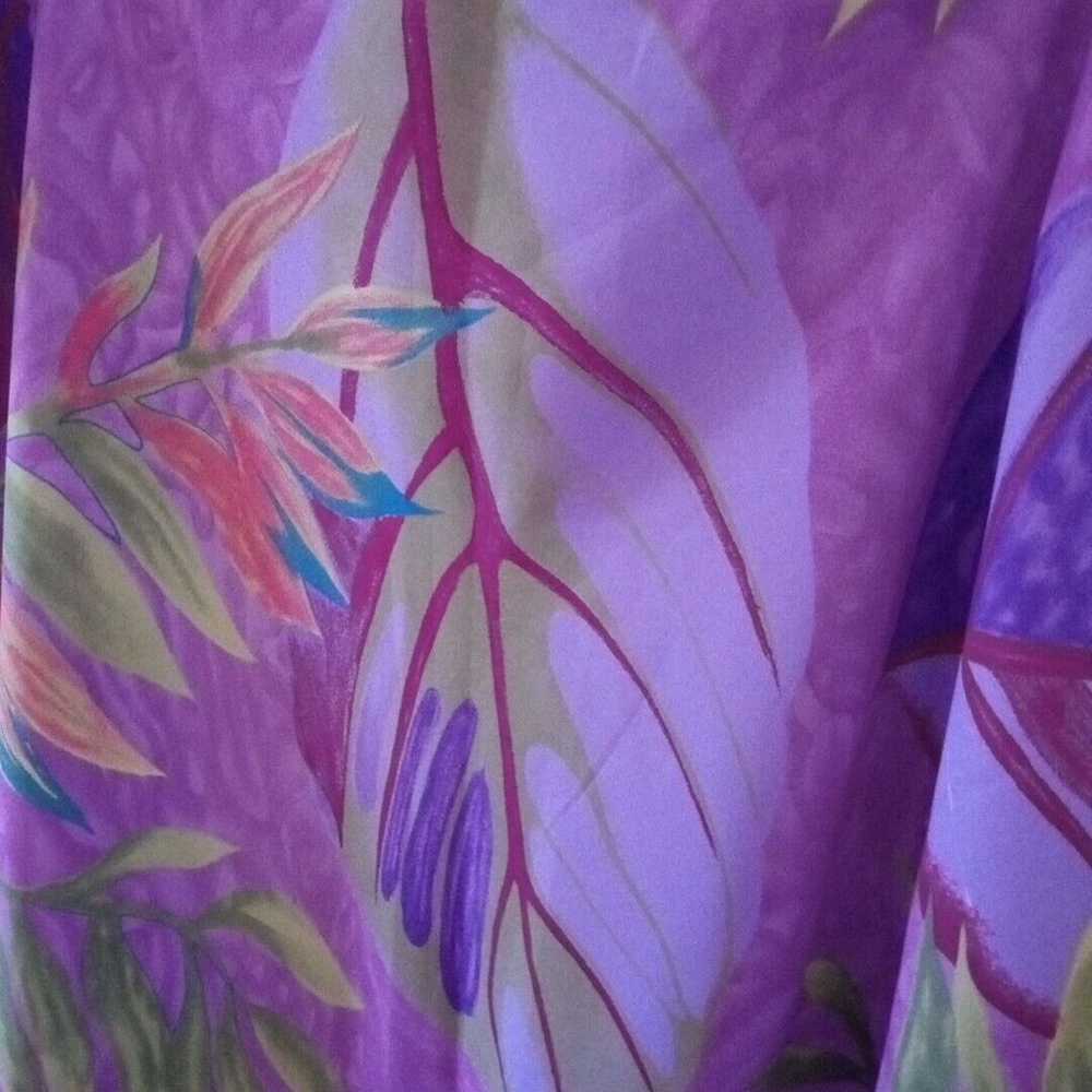 Vintage Midnight Velvet Size 16 Purple Florals Lo… - image 4
