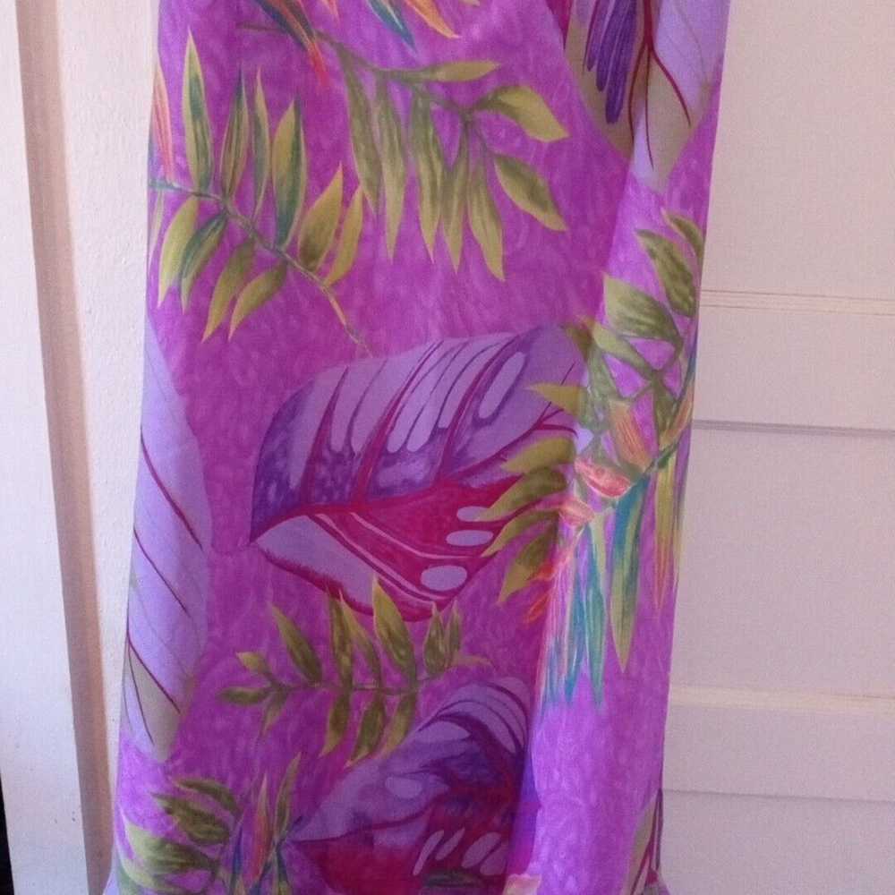 Vintage Midnight Velvet Size 16 Purple Florals Lo… - image 6