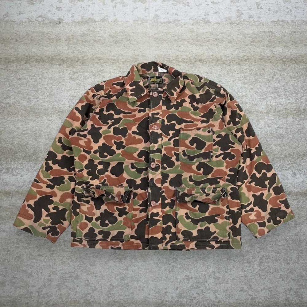 True Vintage Hunting Camo Shirt Button Up Collare… - image 1