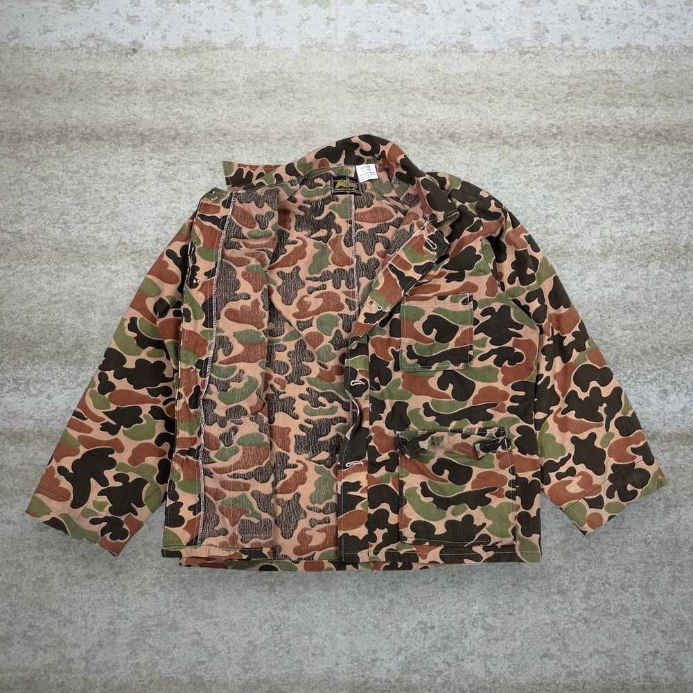 True Vintage Hunting Camo Shirt Button Up Collare… - image 3