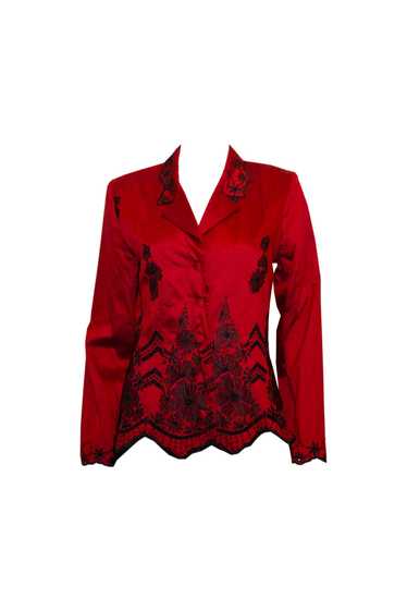 Vintage Monsoon Silk Jacket with wonderful embroid