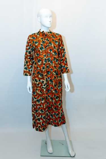 Vintage African Print, Ivory Coast Couture Cotton 