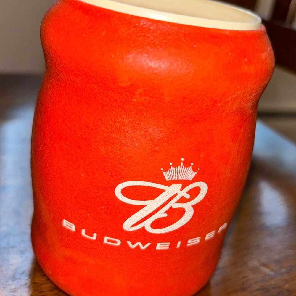 Vintage Red Budweiser Red Beer Can Koozie Coozie … - image 1