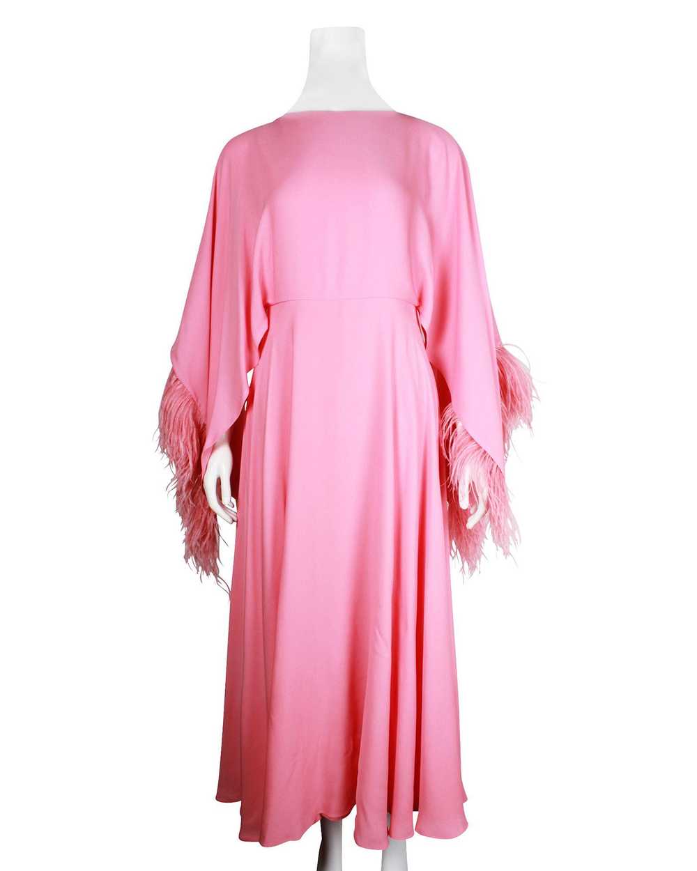 Product Details Valentino Pink Silk Midi Dress wi… - image 3