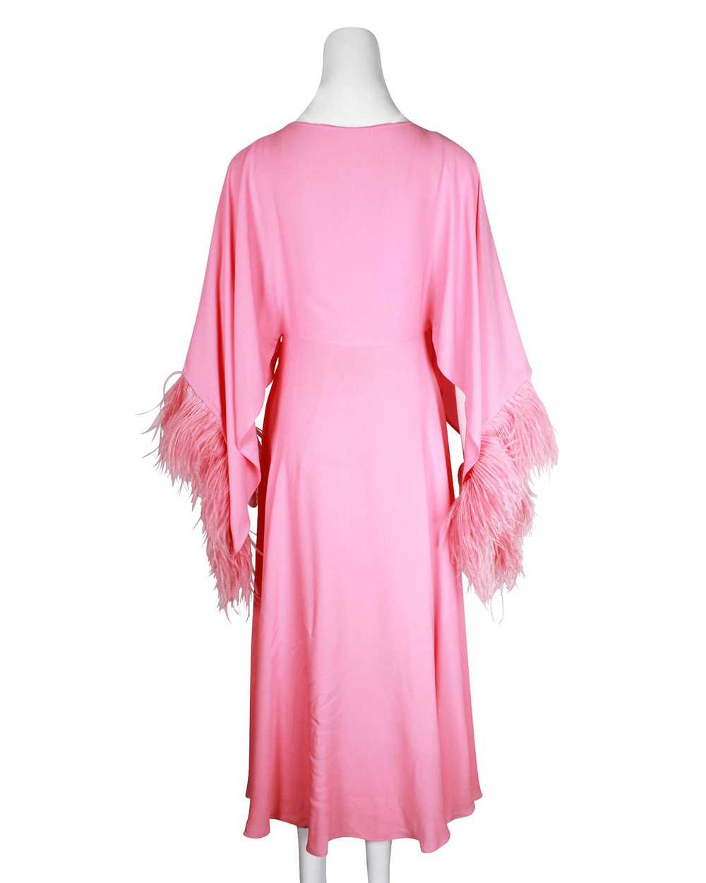 Product Details Valentino Pink Silk Midi Dress wi… - image 4