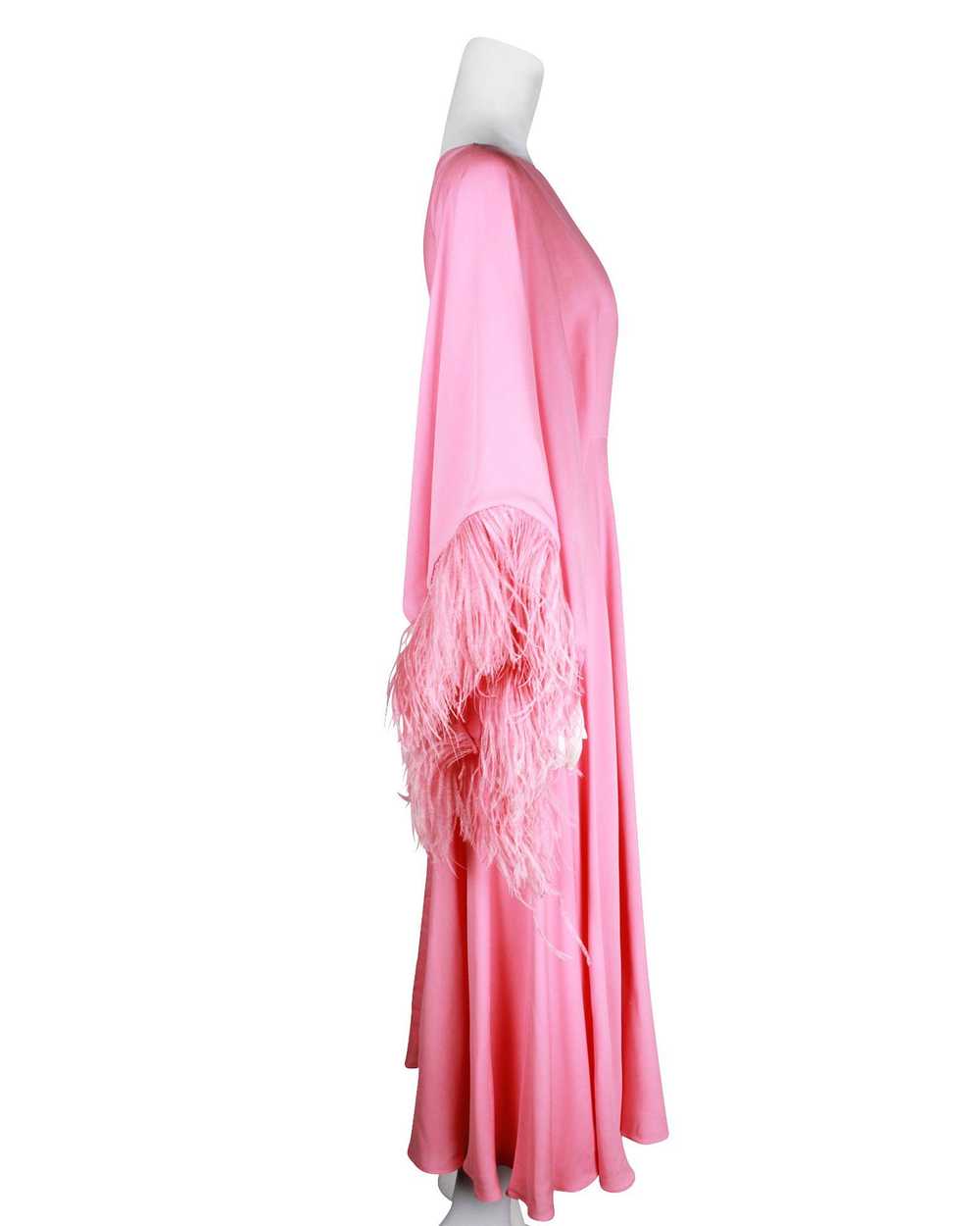 Product Details Valentino Pink Silk Midi Dress wi… - image 5