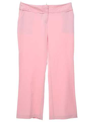 Pale Pink Sequins Trousers - W32 L28 - image 1