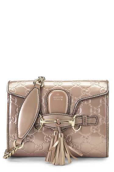 Pink Guccissima Patent Leather Emily Chain Shoulde