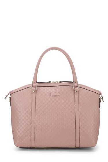Pink Microguccissima Dome Satchel Large