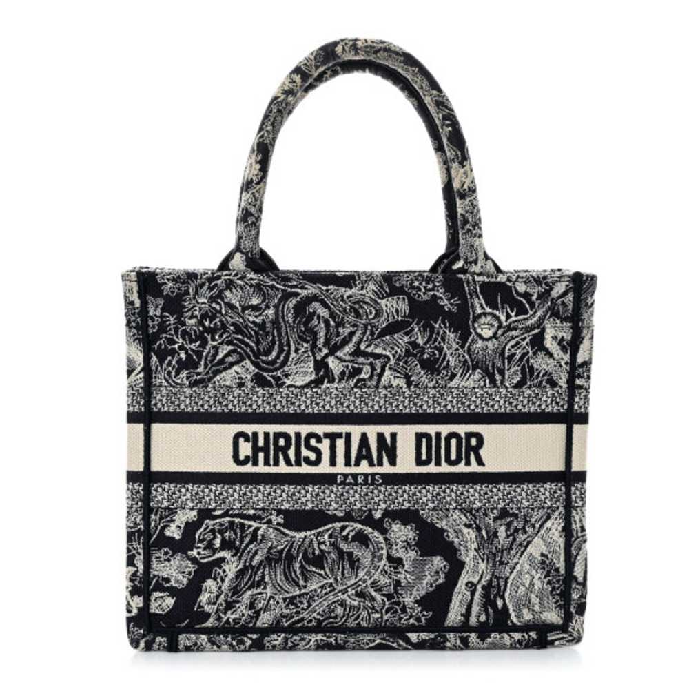 CHRISTIAN DIOR Canvas Embroidered Small Diorivier… - image 1