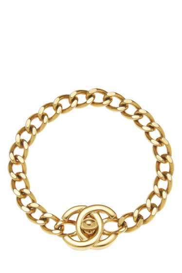 Gold 'CC' Turnlock Bracelet Small