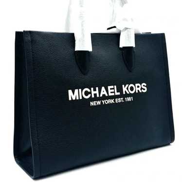 Michael Kors Medium Mirella Tote Bag Black Leather