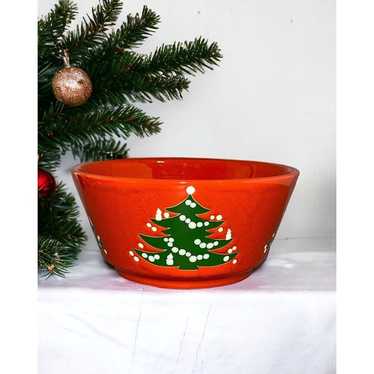 Vintage Waechtersbach Christmas Tree 9" Diam. Red 