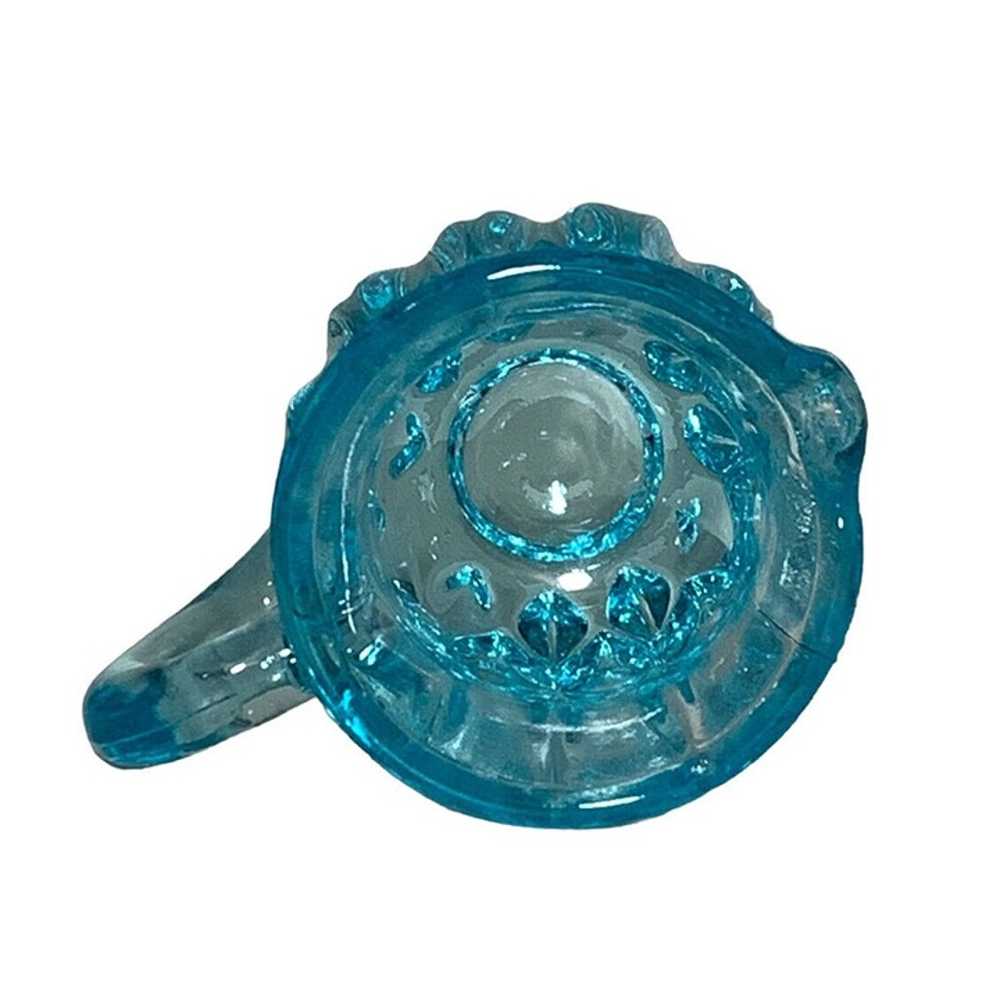 DEGENHART Light Blue Miniature Glass Pitcher w/Ha… - image 7
