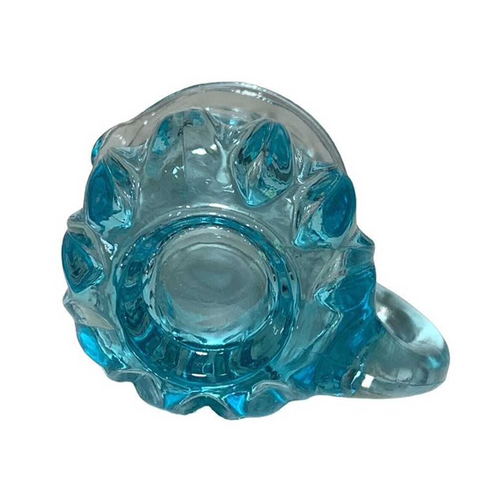 DEGENHART Light Blue Miniature Glass Pitcher w/Ha… - image 8