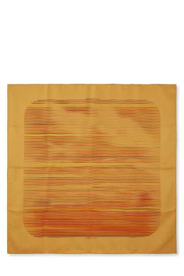 Orange & Multicolor 'Faubourg Express' Silk Scarf 