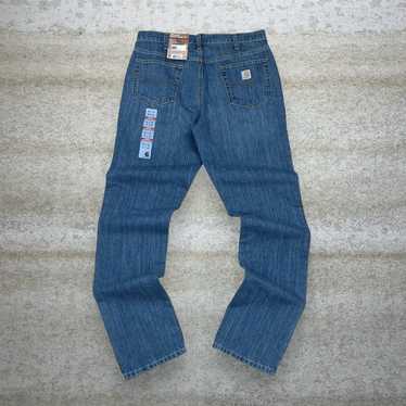Carhartt Jeans Straight Fit Medium Wash Work Wear 